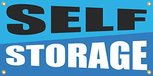 Self Storage 2ftx4ft Vinyl Retail Banner Sign