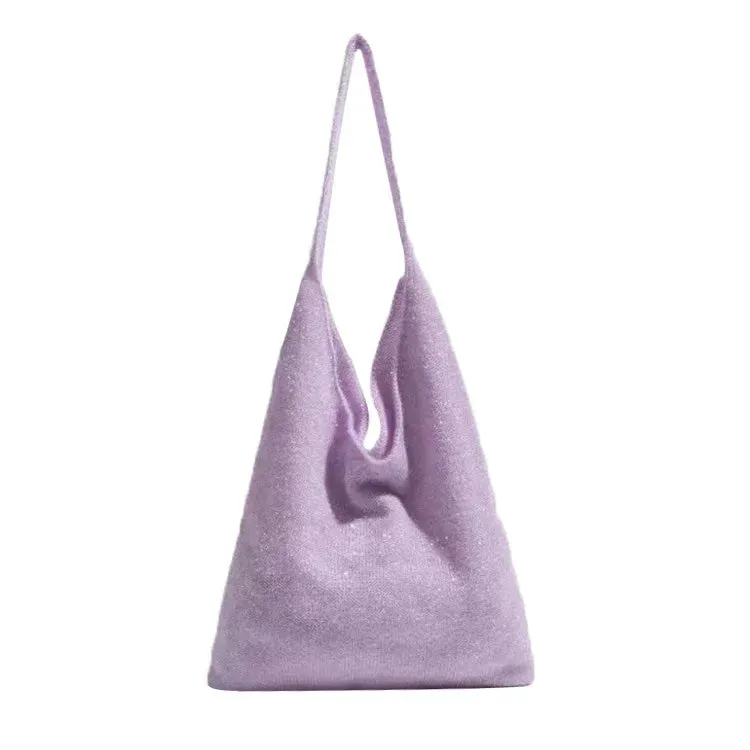 UAKISS  -  Pleuche Y2K Silver Big Soft Shoulder Bags for Women 2024 Luxury Brand Small Armpit Bag Female Underarm Handbags and Purses