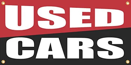 Used Cars 2ftx4ft Vinyl Retail Banner Sign