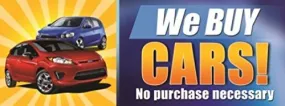 We Buy Cars Vinyl Banner Sign