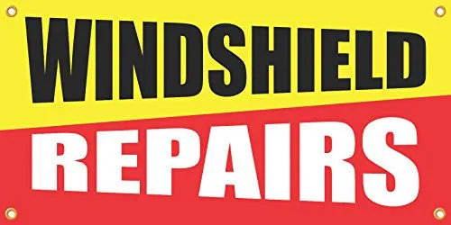 Windshield Repairs 2ftx4ft Vinyl Retail Banner Sign